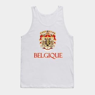 Belgique (Belgium) - Belgian Coat of Arms Design Tank Top